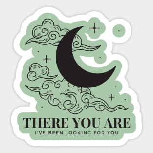 There You Are I've Been Looking For You ACOTAR Book Quote SJM Sticker